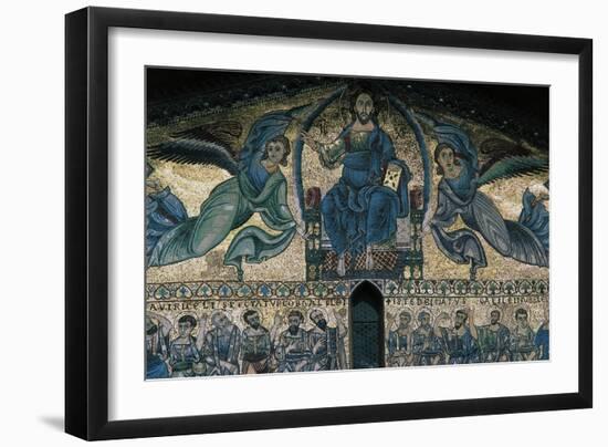 The Ascension of Christ, Mosaic on the Facade of the Basilica of St Fridianus-null-Framed Giclee Print