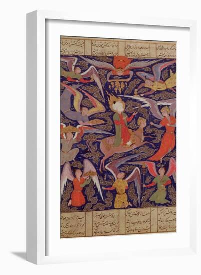 The Ascension of the Prophet Mohammed, Persian-null-Framed Giclee Print