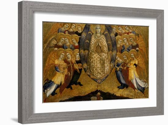 The Ascension of the Virgin, C.1449-Sano di Pietro-Framed Giclee Print