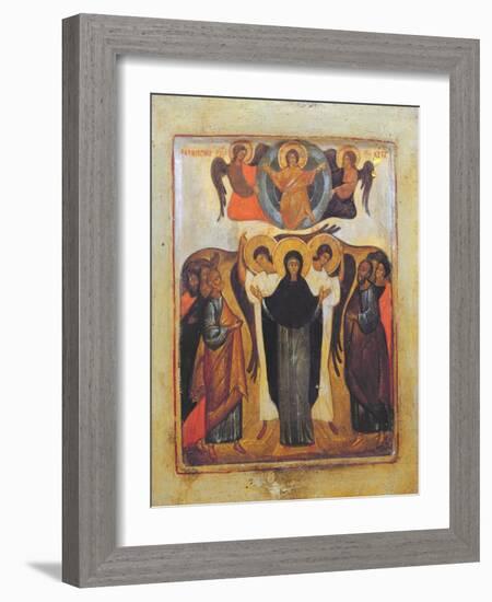 The Ascension (Tempera and Gold Leaf on Panel)-Russian-Framed Giclee Print