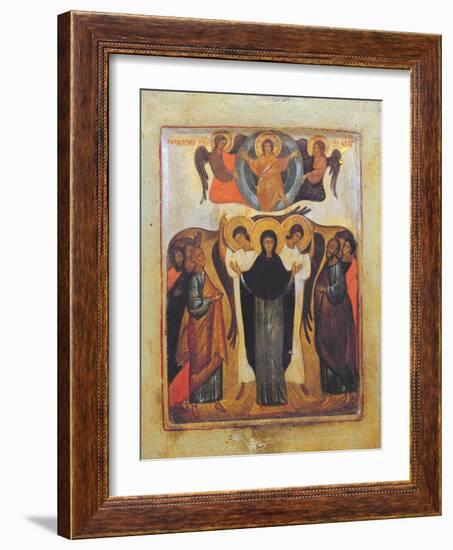 The Ascension (Tempera and Gold Leaf on Panel)-Russian-Framed Giclee Print