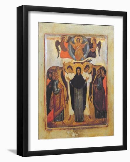 The Ascension (Tempera and Gold Leaf on Panel)-Russian-Framed Giclee Print