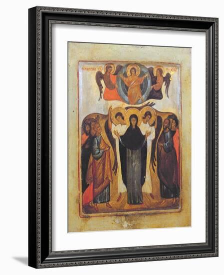 The Ascension (Tempera and Gold Leaf on Panel)-Russian-Framed Giclee Print