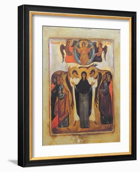 The Ascension (Tempera and Gold Leaf on Panel)-Russian-Framed Giclee Print