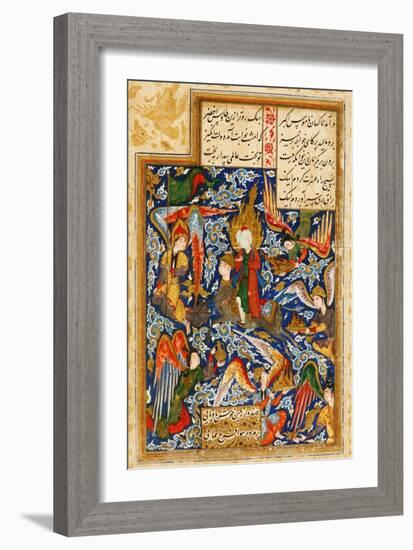 The Ascent of Prophet Muhammad into the Heaven-null-Framed Giclee Print