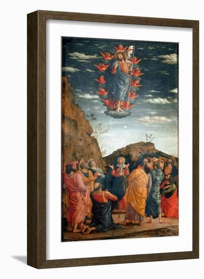 The Ascent. Painting by Andrea Mantegna (1431-1506) of 1460. 86X42,5 Cm. Firenze, Galleria Degli Uf-Andrea Mantegna-Framed Giclee Print