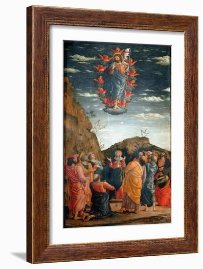 The Ascent. Painting by Andrea Mantegna (1431-1506) of 1460. 86X42,5 Cm. Firenze, Galleria Degli Uf-Andrea Mantegna-Framed Giclee Print