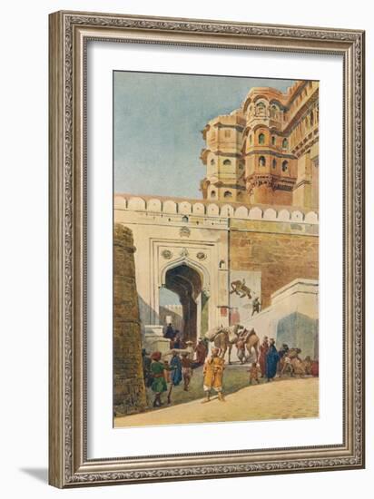 'The Ascent to the Palace, Jodhpur', c1880 (1905)-Alexander Henry Hallam Murray-Framed Giclee Print