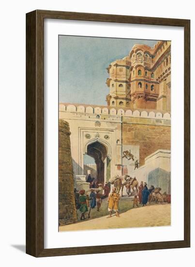 'The Ascent to the Palace, Jodhpur', c1880 (1905)-Alexander Henry Hallam Murray-Framed Giclee Print