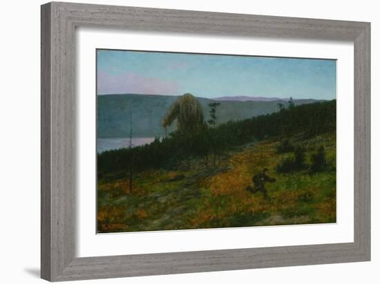 The Ash Lad and the Troll-Theodor Kittelsen-Framed Giclee Print