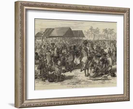 The Ashantee War, General Market, Cape Coast Castle-Arthur Hopkins-Framed Giclee Print