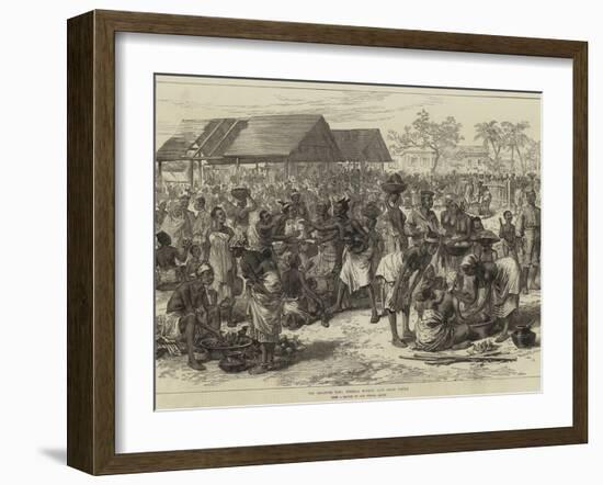 The Ashantee War, General Market, Cape Coast Castle-Arthur Hopkins-Framed Giclee Print