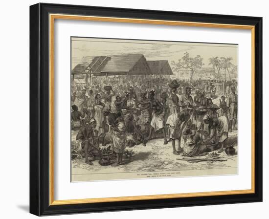 The Ashantee War, General Market, Cape Coast Castle-Arthur Hopkins-Framed Giclee Print
