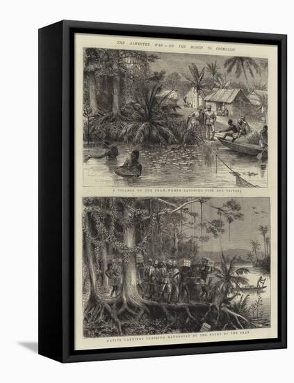 The Ashantee War, on the March to Coomassie-null-Framed Premier Image Canvas