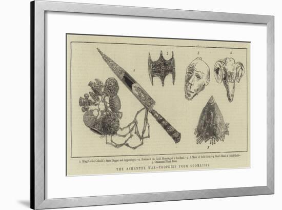 The Ashantee War, Trophies from Coomassie-null-Framed Giclee Print