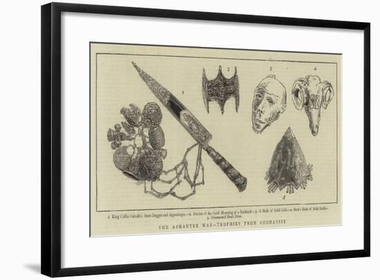 The Ashantee War, Trophies from Coomassie-null-Framed Giclee Print