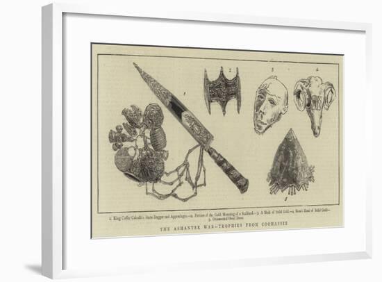 The Ashantee War, Trophies from Coomassie-null-Framed Giclee Print