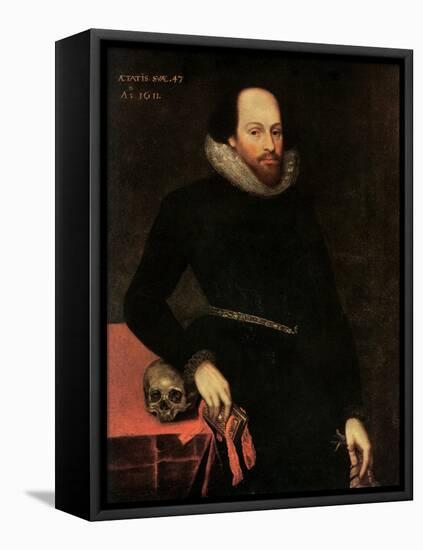 The Ashbourne Portrait of Shakespeare, 16th Century-Cornelius Ketel-Framed Premier Image Canvas