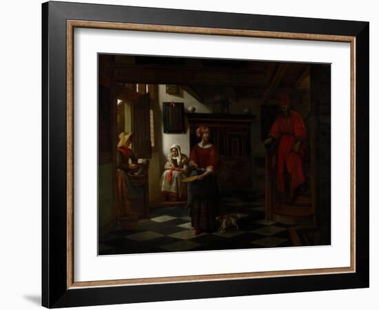 The Asparagus Vendor, 1675-80-Pieter de Hooch-Framed Giclee Print