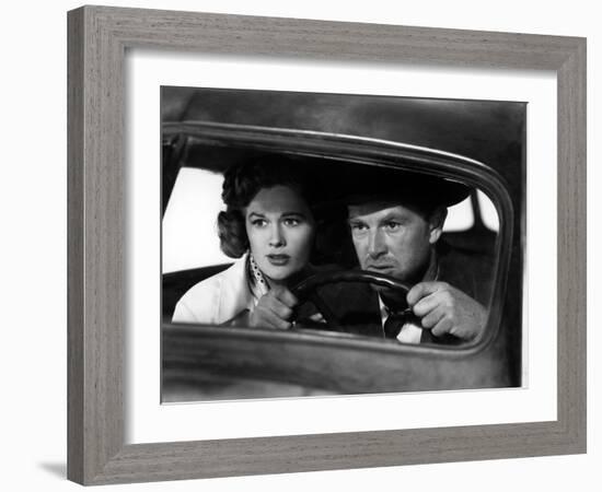 The Asphalt Jungle, Jean Hagen, Sterling Hayden, 1950-null-Framed Photo