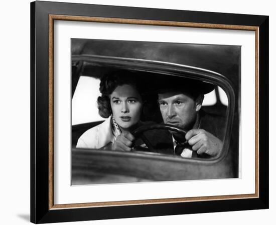 The Asphalt Jungle, Jean Hagen, Sterling Hayden, 1950-null-Framed Photo