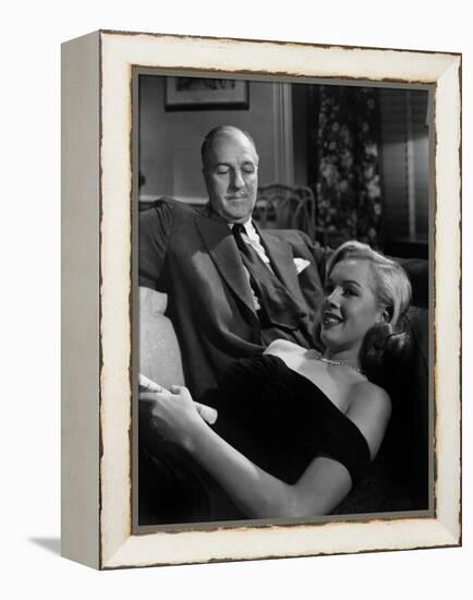 The Asphalt Jungle, Louis Calhern, Marilyn Monroe, 1950-null-Framed Stretched Canvas