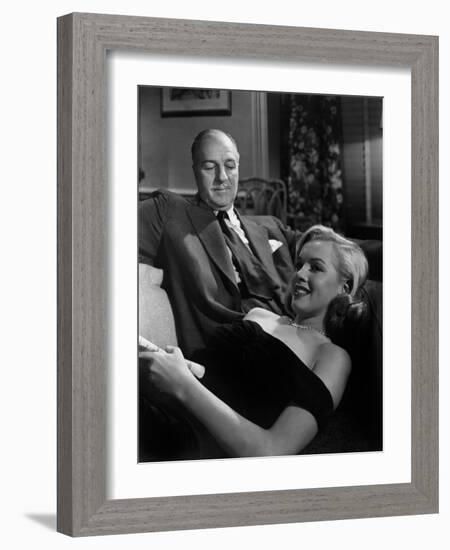 The Asphalt Jungle, Louis Calhern, Marilyn Monroe, 1950-null-Framed Photo