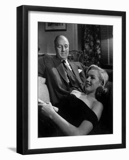 The Asphalt Jungle, Louis Calhern, Marilyn Monroe, 1950-null-Framed Photo