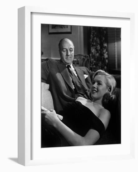 The Asphalt Jungle, Louis Calhern, Marilyn Monroe, 1950-null-Framed Photo