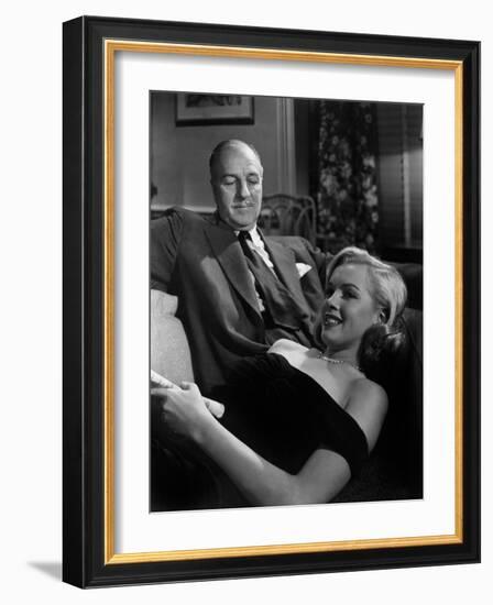 The Asphalt Jungle, Louis Calhern, Marilyn Monroe, 1950-null-Framed Photo