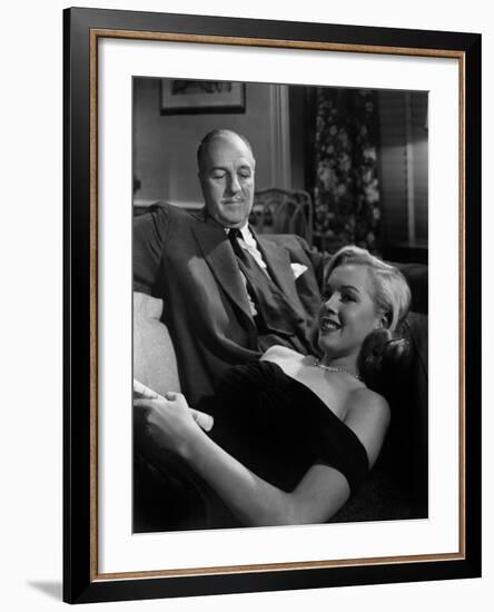 The Asphalt Jungle, Louis Calhern, Marilyn Monroe, 1950-null-Framed Photo