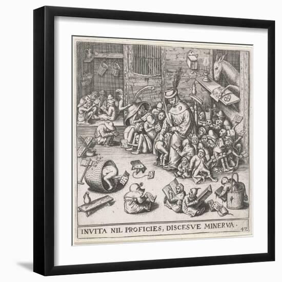 The Ass in the School-Pieter van der Heyden-Framed Giclee Print