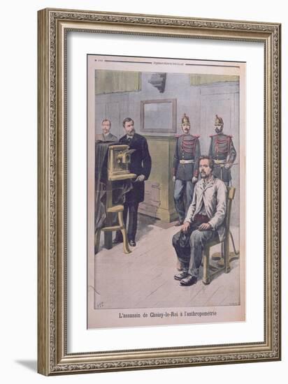 The Assassin of Choisy-Le-Roy Being Photographed before Professor Bertillon-Henri Meyer-Framed Giclee Print