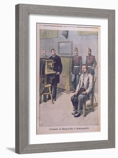 The Assassin of Choisy-Le-Roy Being Photographed before Professor Bertillon-Henri Meyer-Framed Giclee Print