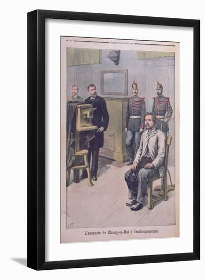 The Assassin of Choisy-Le-Roy Being Photographed before Professor Bertillon-Henri Meyer-Framed Giclee Print