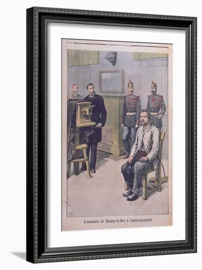 The Assassin of Choisy-Le-Roy Being Photographed before Professor Bertillon-Henri Meyer-Framed Giclee Print