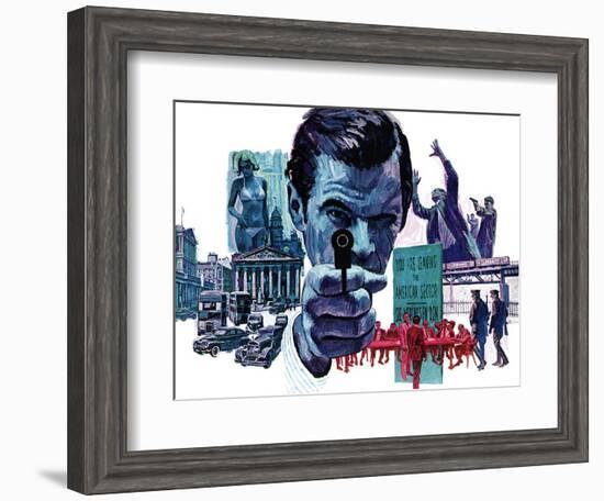 "The Assassin," September 10, 1966-Mitchell Hooks-Framed Giclee Print