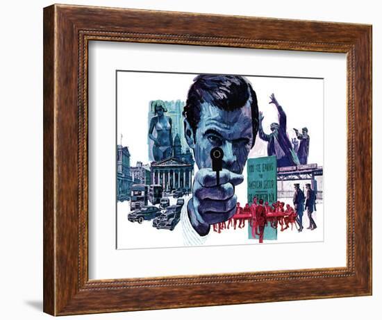 "The Assassin," September 10, 1966-Mitchell Hooks-Framed Giclee Print