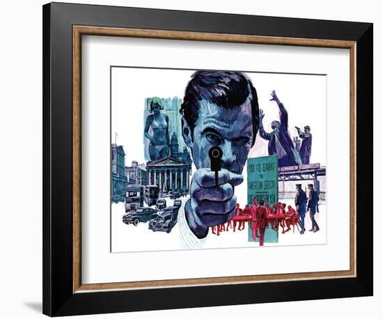 "The Assassin," September 10, 1966-Mitchell Hooks-Framed Giclee Print