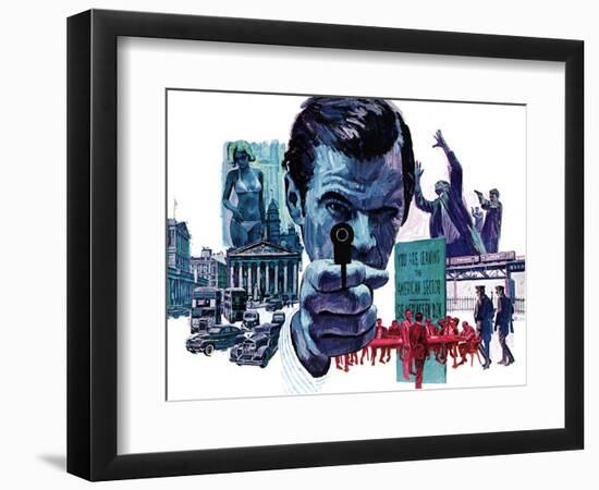 "The Assassin," September 10, 1966-Mitchell Hooks-Framed Giclee Print