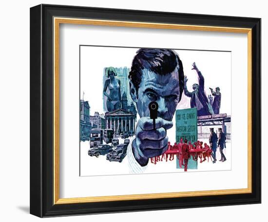 "The Assassin," September 10, 1966-Mitchell Hooks-Framed Giclee Print