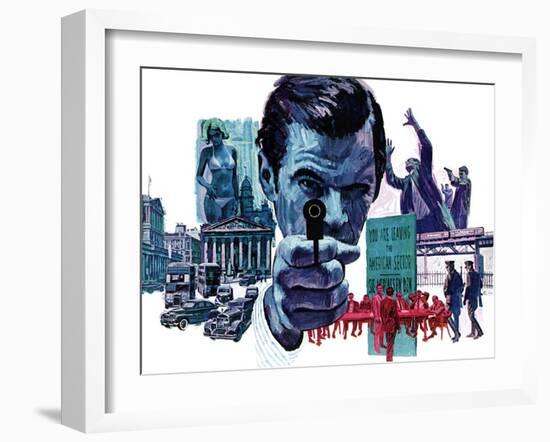 "The Assassin," September 10, 1966-Mitchell Hooks-Framed Giclee Print