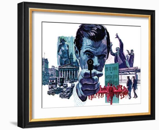 "The Assassin," September 10, 1966-Mitchell Hooks-Framed Giclee Print