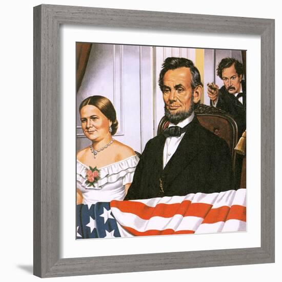 The Assassination of Abraham Lincoln-John Keay-Framed Giclee Print