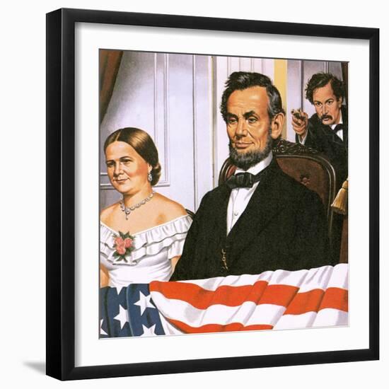 The Assassination of Abraham Lincoln-John Keay-Framed Giclee Print