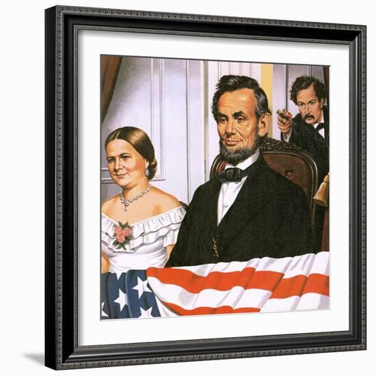 The Assassination of Abraham Lincoln-John Keay-Framed Giclee Print