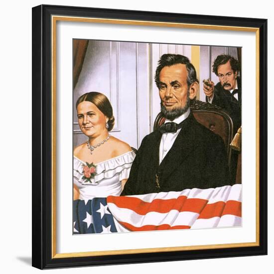 The Assassination of Abraham Lincoln-John Keay-Framed Giclee Print