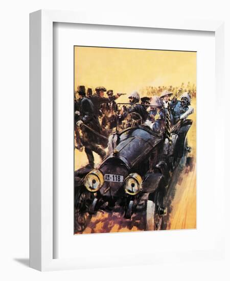 The Assassination of Archduke Franz Ferdinand.-Graham Coton-Framed Giclee Print