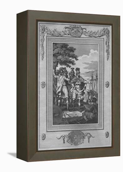 The Assassination of Carausius, who having been declared Emperor of Rome-William Thornton-Framed Premier Image Canvas