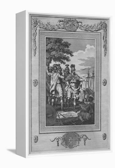 The Assassination of Carausius, who having been declared Emperor of Rome-William Thornton-Framed Premier Image Canvas